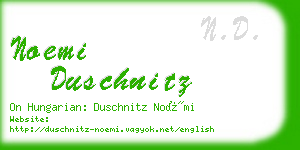 noemi duschnitz business card